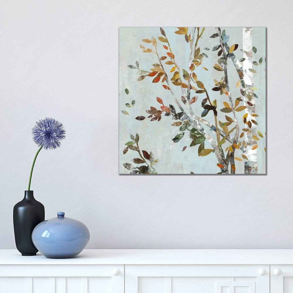 iCanvas "Birch With Leaves II" by Allison Pearce Canvas Print