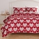 preview thumbnail 16 of 22, Greenland Home Novelty Holiday Reversible Matelasse Coverlet Set Full - Queen - Lovebirds