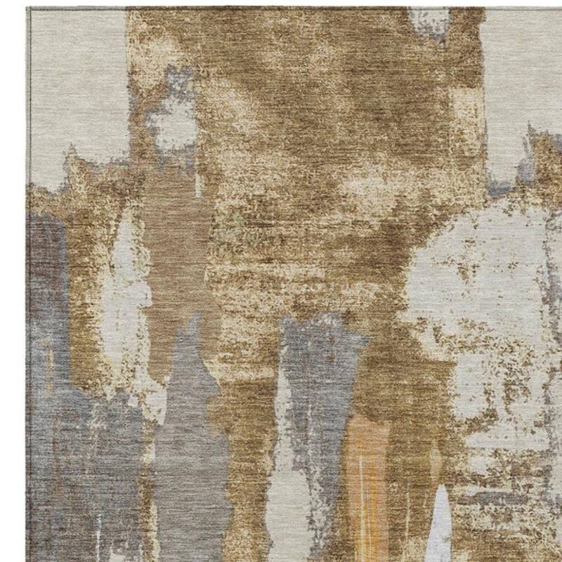 HomeRoots Abstract Transitional Rectangle Outdoor Rug
