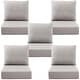 preview thumbnail 107 of 121, Gymojoy 24"x22"x6" Patio Thick Cushions & Pillows Set - Deep Seat Indoor/Outdoor Water & Fade Resistant Five Sets - Beige