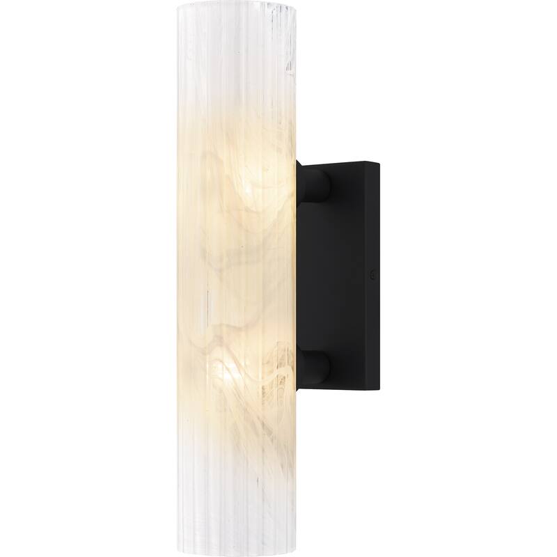 Curran 2-Light Matte Black Wall Sconce