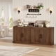 preview thumbnail 12 of 16, Garvee 70.8" Mid-Century Modern Sideboard Buffet Cabinet with 4 Wood Doors and Modular Storage