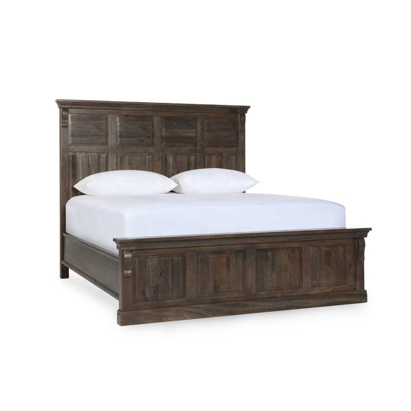 Classic Home Adelaide Mango Wood Bed in Cocoa Brown - California King