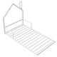 preview thumbnail 8 of 25, Metal Floor Bed with House-shaped Headboard and Fence for Boys and Girls