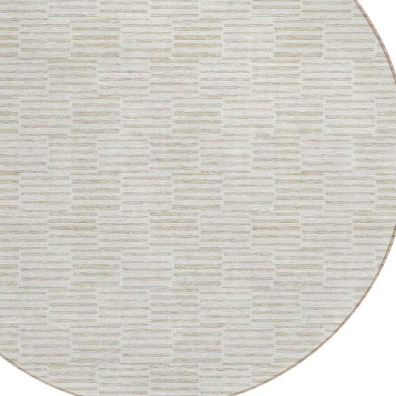 HomeRoots Geometric Transitional Rectangle Outdoor Rug