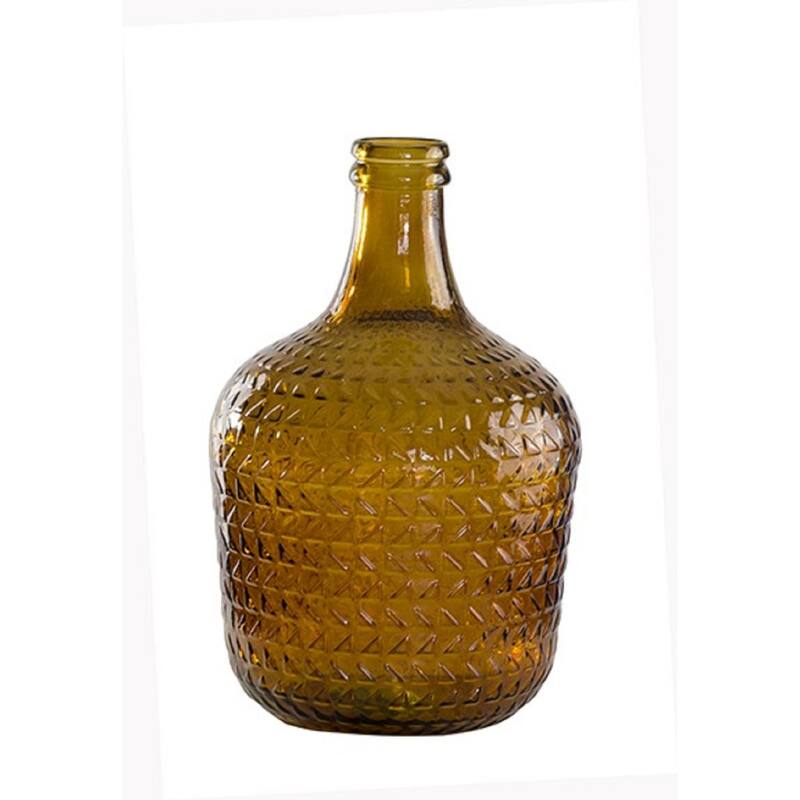 Pink Relief Recycled Glass Carafe 12L -ST - Pink