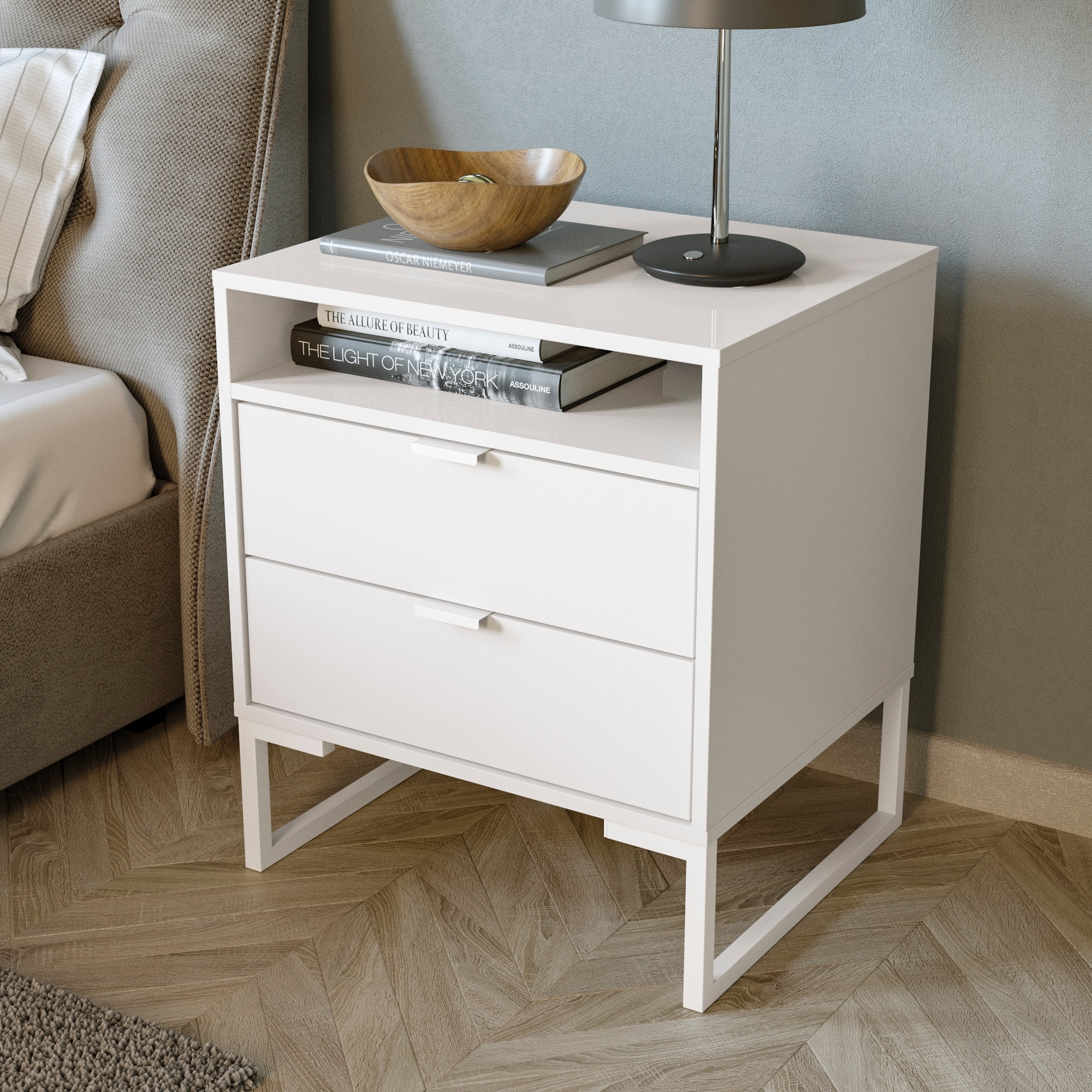 Overstock white clearance nightstand