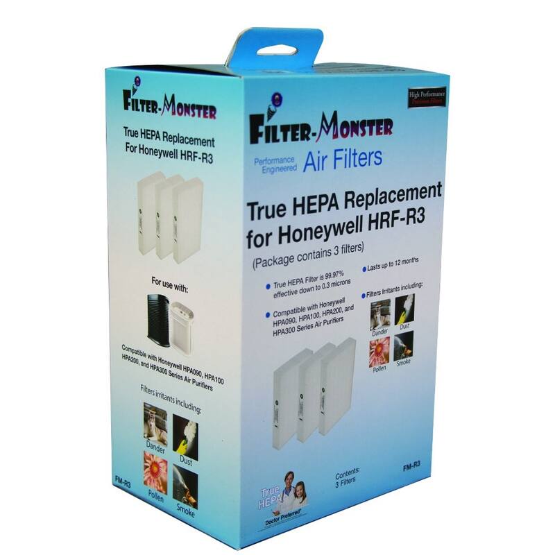 True HEPA Replacement Filter Compatible with Honeywell R Filter - White