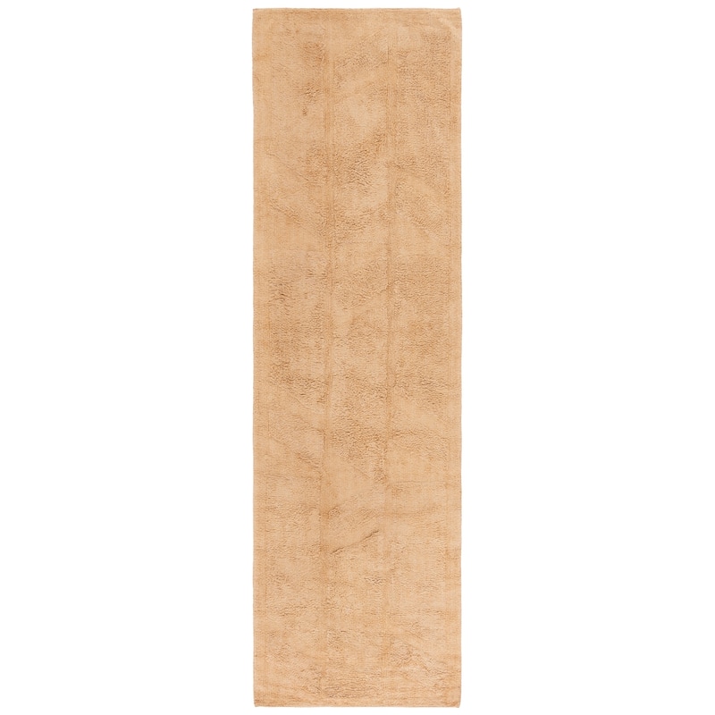 SAFAVIEH Handmade Easy Lutske Care Machine Washable Rug - 2'3" x 9' Runner - Light Brown