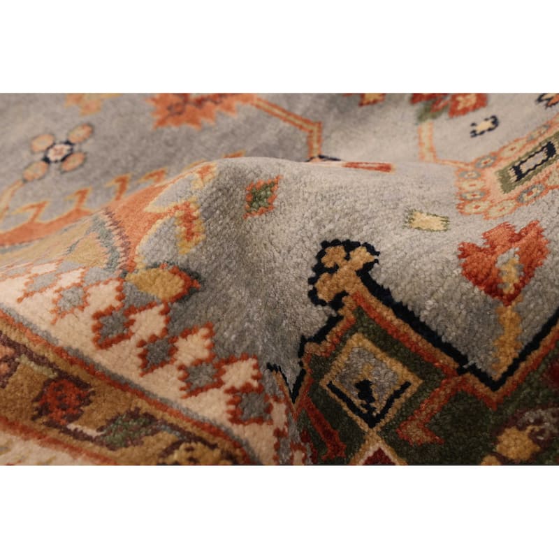 ECARPETGALLERY Hand-knotted Jules Sultane Light Denim Blue Wool Rug - 6'0 x 9'0