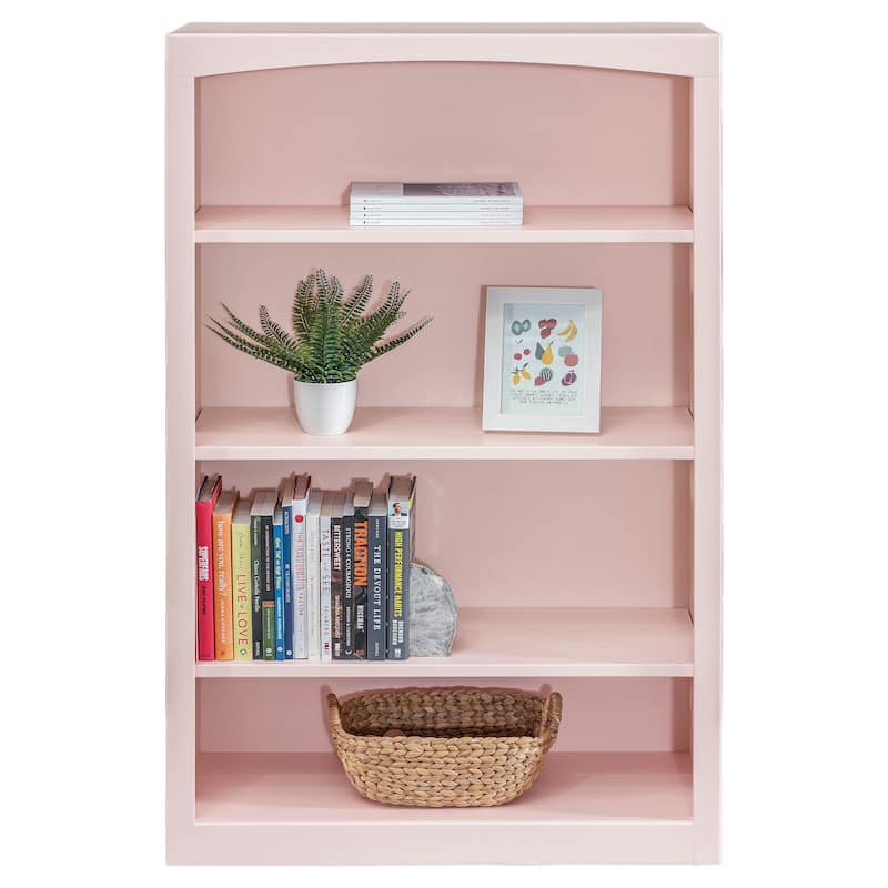 Arch+Haven Solid Wood Bookcase 30 x 48 - Blush Pink