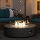 preview thumbnail 78 of 83, COSIEST 42'' Outdoor Round Propane Fire Pit w Wind Guard and Fire Glass