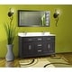 preview thumbnail 13 of 33, Vanity Art 60" Double Sink Bathroom Vanity Set with Engineered Marble Top and Free Mirror