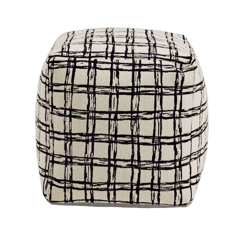Brunico Upholstered Square Pouf Ottoman by iNSPIRE Q Bold