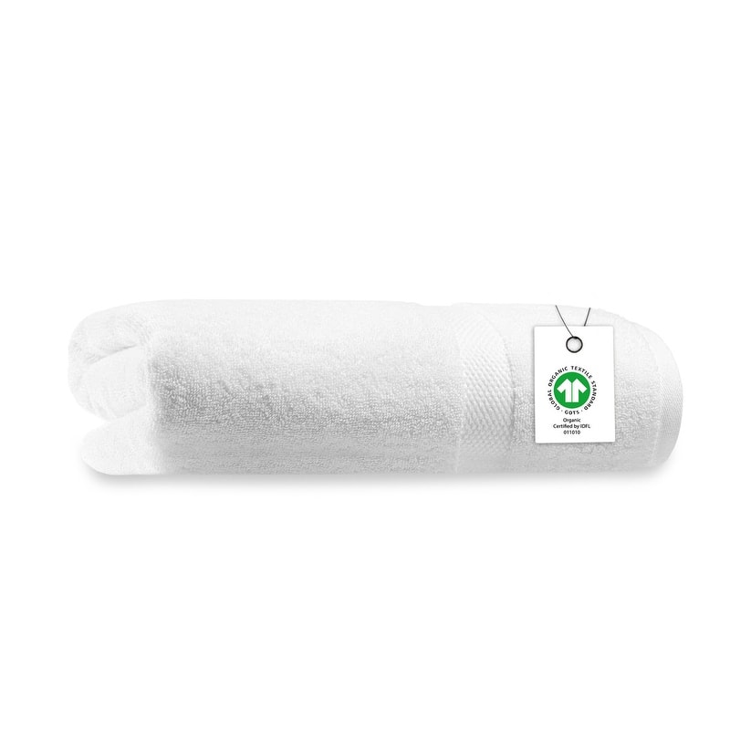 Delara Organic Cotton Luxuriously Plush Bath Towel, GOTS & OEKO-TEX Certified, 650 GSM Long Staple, Quick Dry & Ultra-Absorbent
