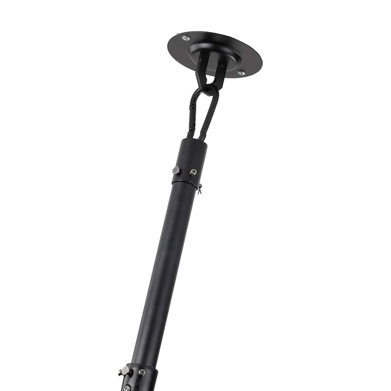 20" Industrial Black Integrated LED Rotatable Caged Ceiling Fan with Remote