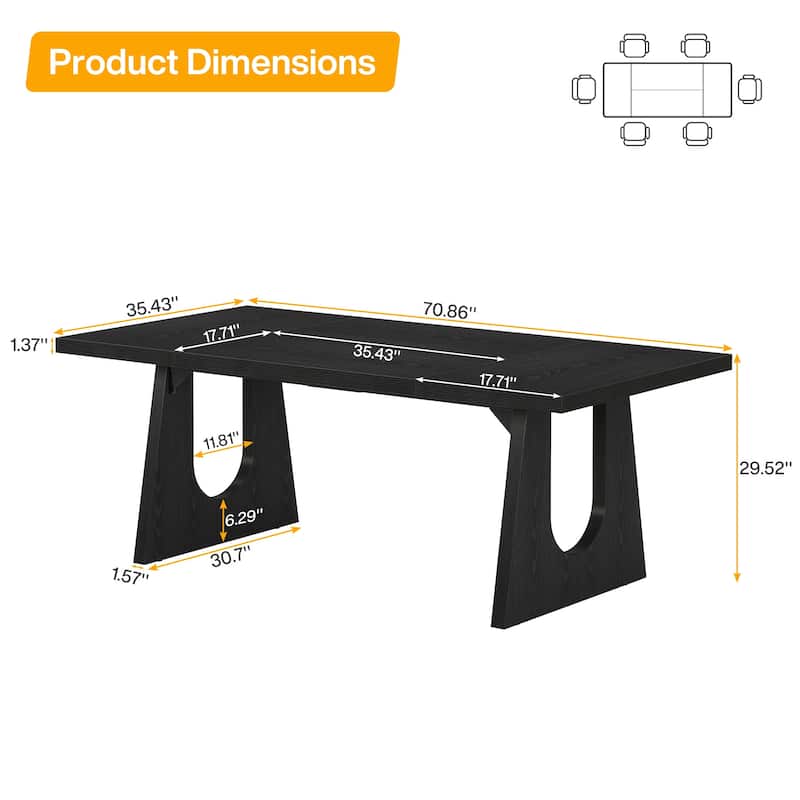 Wood Conference Table Oka Rectangular Office Meeting Room Desk