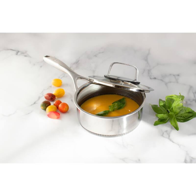 LIVWELL DiamondClad 10pc Hybrid Nonstick Stainless Steel Cookware Set