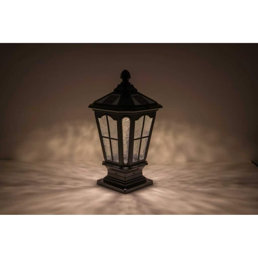 Garden Post Light Black Aluminum Outdoor Column Light, Retro Pillar Lantern European Table Lamp Post Light Post Light.