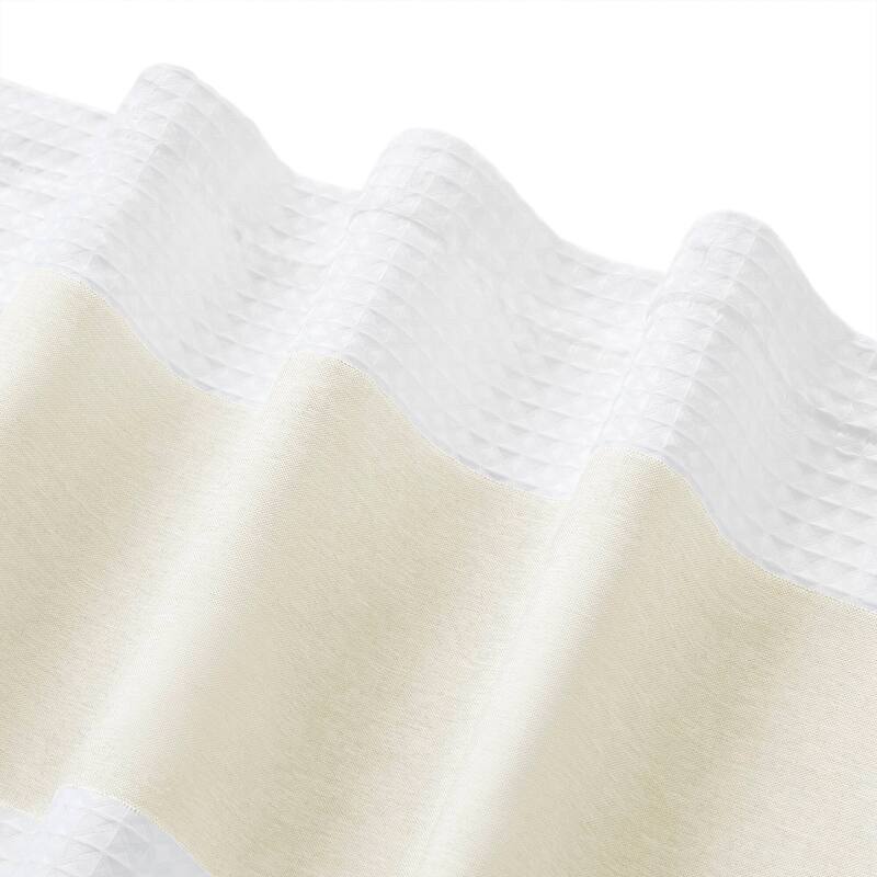Madison Park Spa Waffle Shower Curtain with 3M Treatment