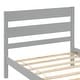 preview thumbnail 25 of 37, Contemporary Bed with Headboard and Footboard for Comfort