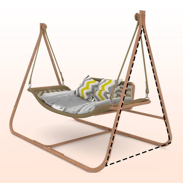 AthLike Hammock SwingStand, Hanging Chair C-Stand, Outdoor Solid Steel Heavy Duty Stands Only Construction W Buckle Spring Hook Indoor Air Porch Tree T AthLike Hammock SwingStand, Hanging Chair C-Stand, Outdoor Solid Steel Heavy Duty Stands Only Construction W Buckle Spring Hook Indoor Air Porch Tree T