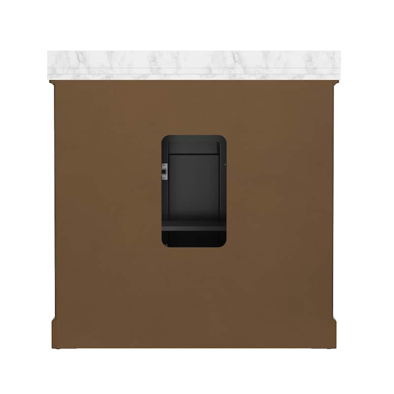 36/48/60 in. Bathroom Vanity in Wood with Ceramic Undermount Sink, Vanity with soft close Drawers
