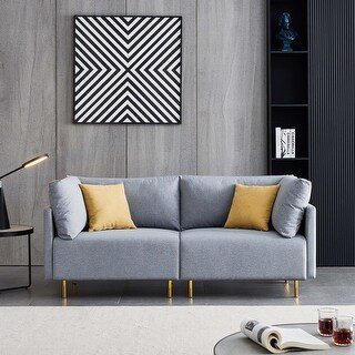 Comfortable Modern Fabric Sofa Loveseat Home Furniture Mutiple Cushion ...