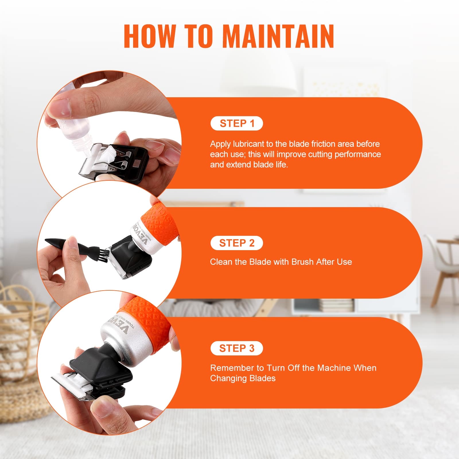 VEVOR Carpet Trimmer with Shearing Guide,200W,for Handmade Rug Cleaning and Tufted Rug Bed