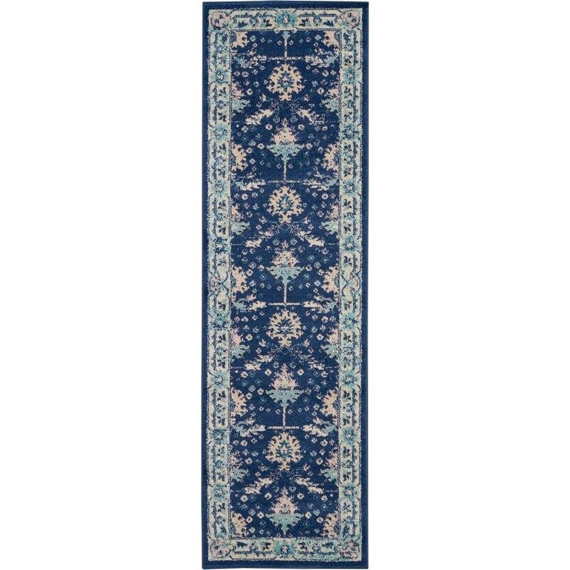 Nourison Tranquil Oriental Floral Medallion Area Rug