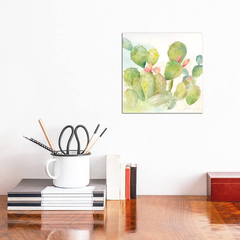 iCanvas "Cactus Garden I" by Cynthia Coulter Canvas Print - 12x12x0.75