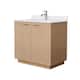 Option Light Straw / White Cultured Marble Top / Brushed