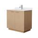 Option Light Straw / White Cultured Marble Top / Brushed