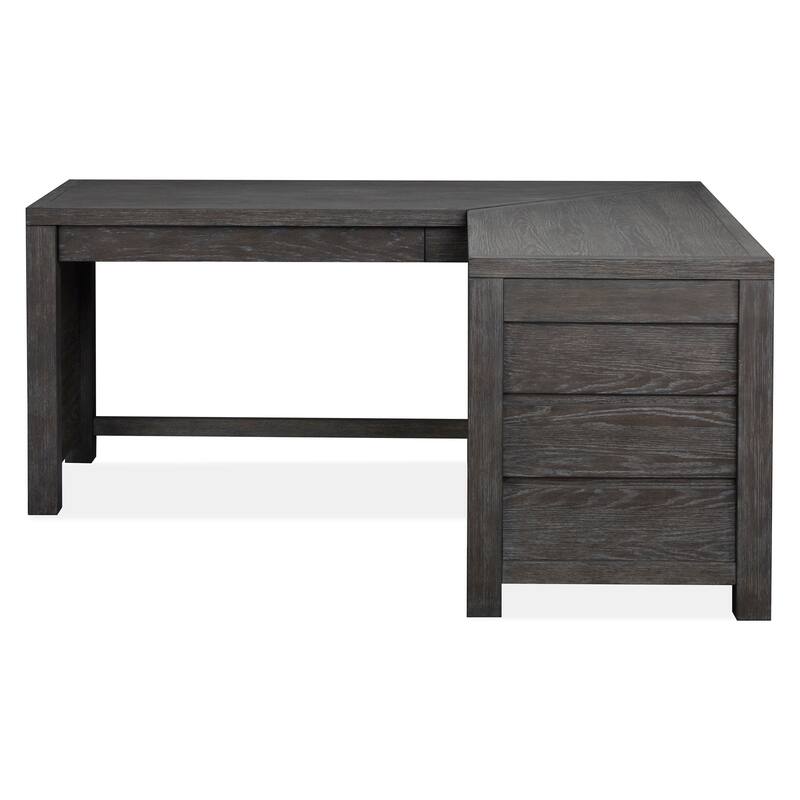 Magnussen Home Plum Creek Ravenwood Black L-Desk