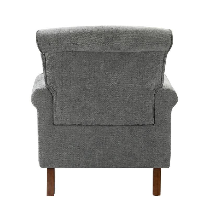Indiges Comfy Upholstered Accent Armchair with Tufted Back Set of 2 for Bedroom Reading Office