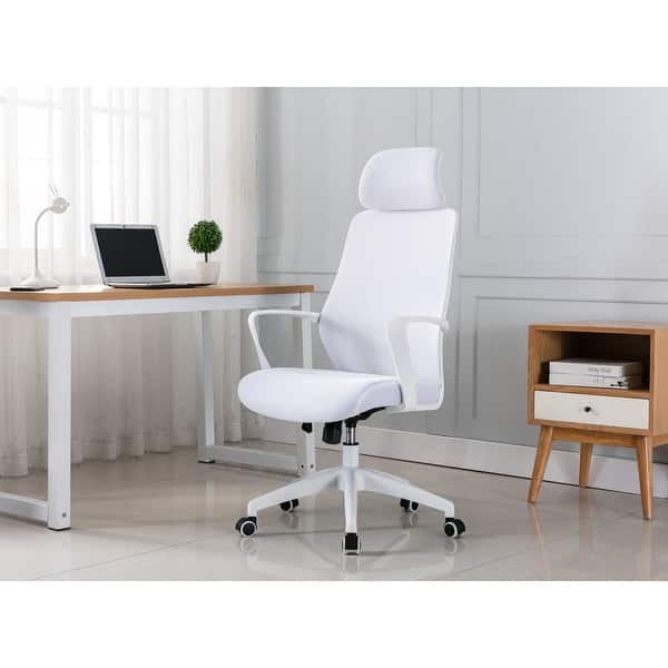 slide 2 of 27, Porthos Home Cory Swivel Office Chair, Tall Mesh Back, Height Adjustable Seat