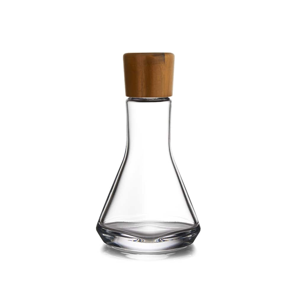 Nambe Vie Wine Decanter with Acacia Stopper - 10-Inch