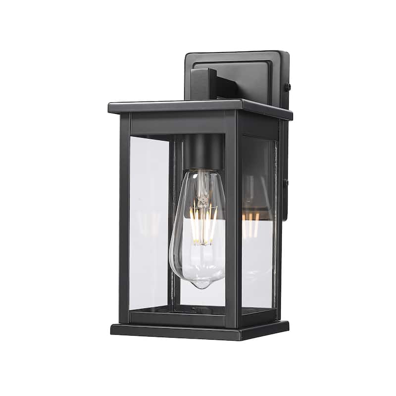 Millennium Lighting Bowton II 1 Light Outdoor Wall Sconce in Powder Coat Black