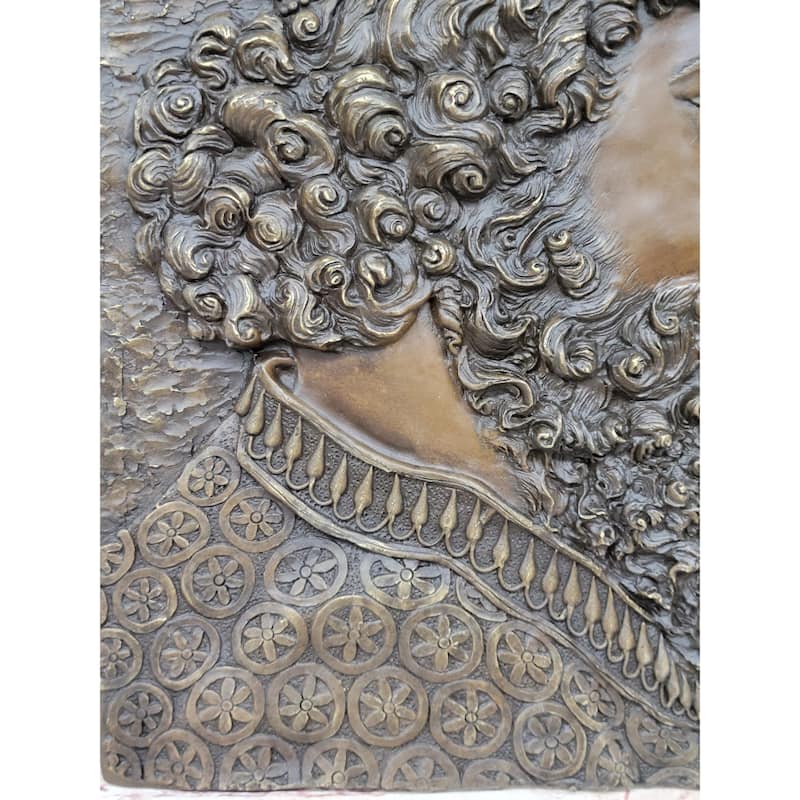 Cyrus The Great Persia Dynasty Wall Mount Genuine Bronze Sculpture Signed Statue
