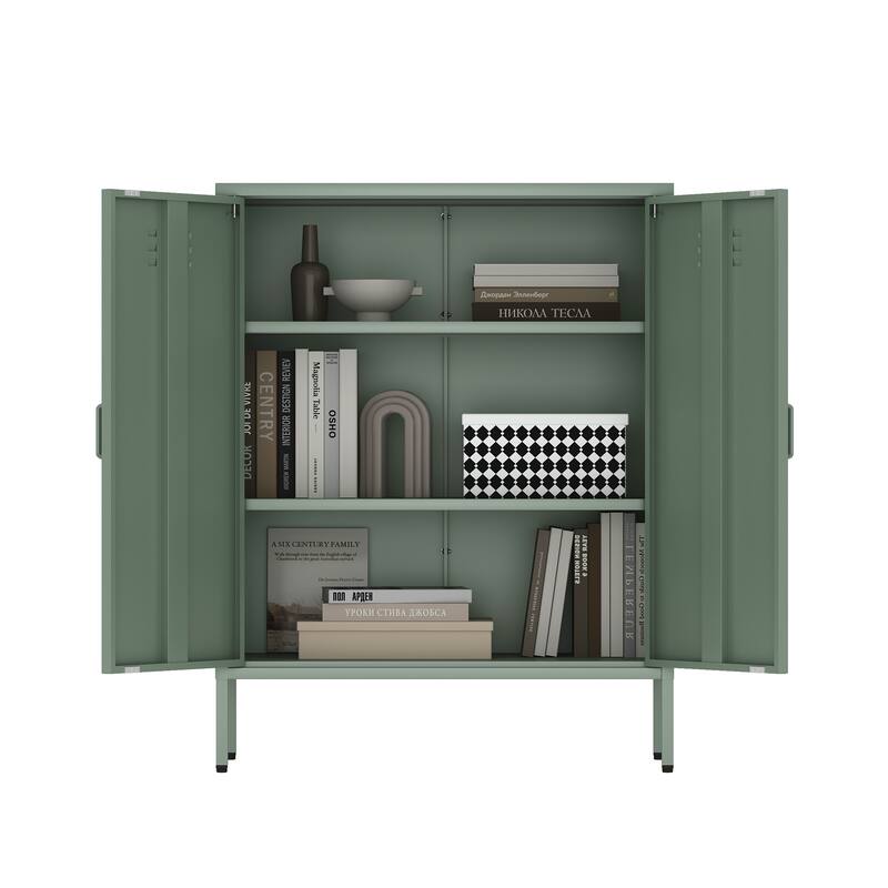 Manhattan Comfort Naomi 32" Metal Accent Cabinet
