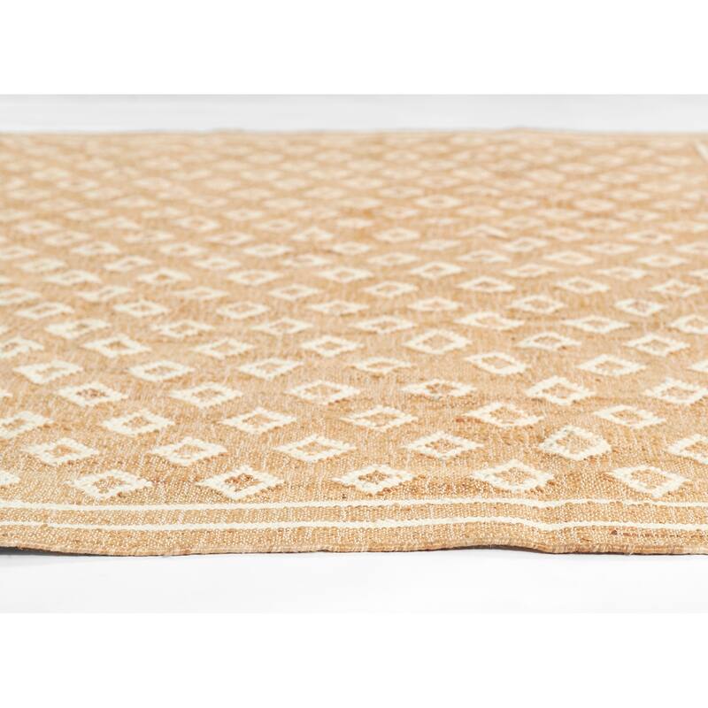 Erin Gates by Momeni Orchard Tiny Diamond Hand Woven Wool and Jute Rug