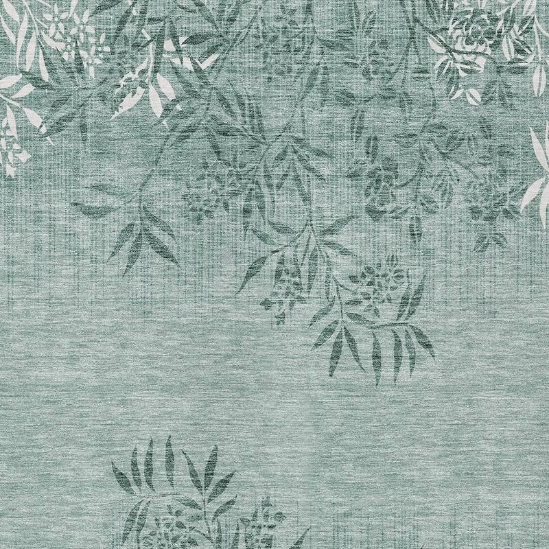HomeRoots Floral Transitional Rectangle Outdoor Rug