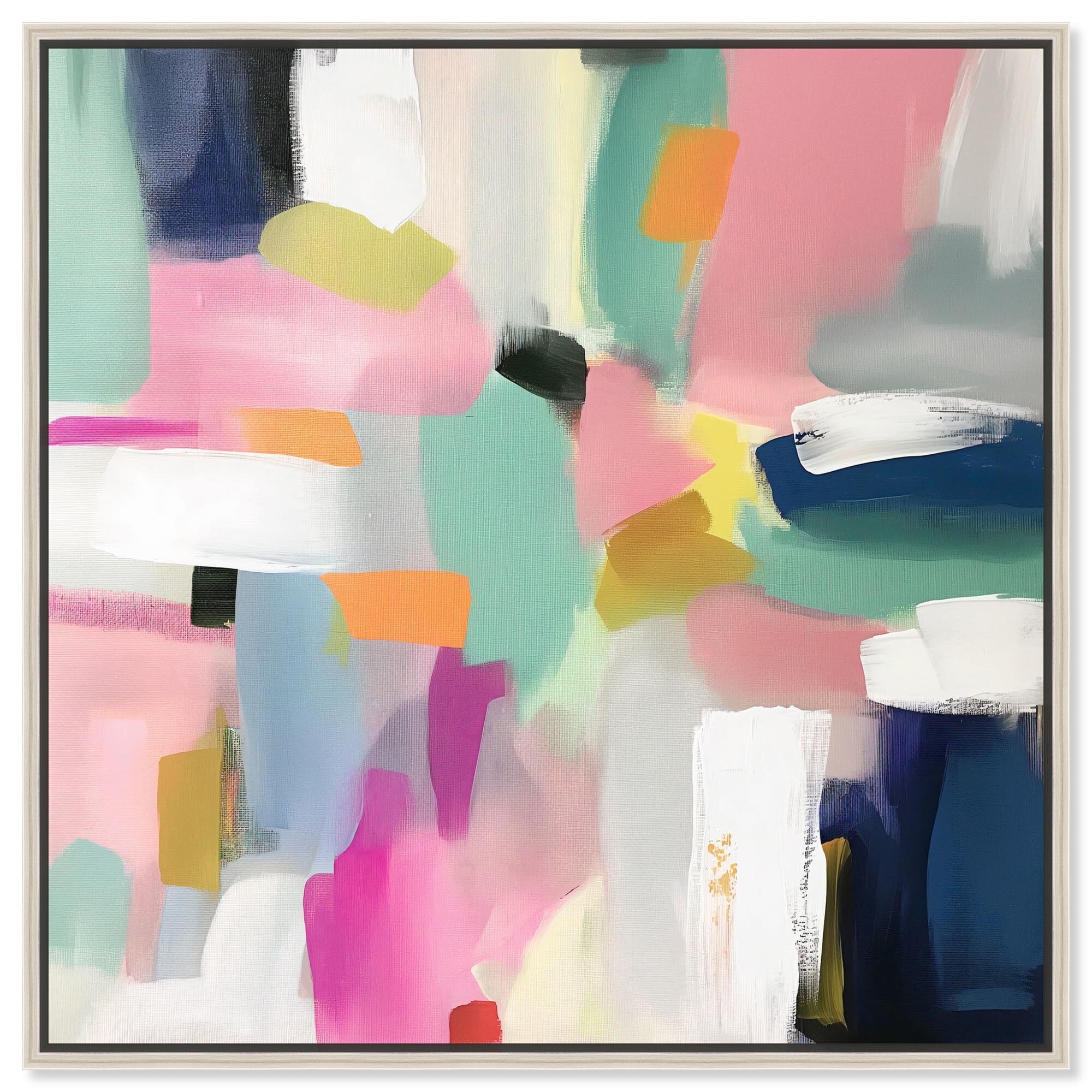 Candyfloss Dream Canvas Modern Colorful Print by Art Remedy