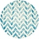 preview thumbnail 113 of 121, SAFAVIEH Dip Dye Marybeth Hand-tufted Wool Chevron Area Rug 7' Round - Ivory/Turquoise - Round