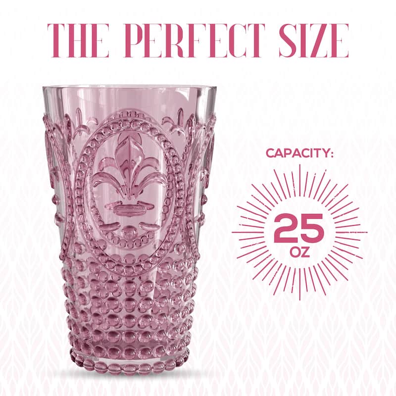 Elle Decor Set of 4 Acrylic Water Tumblers