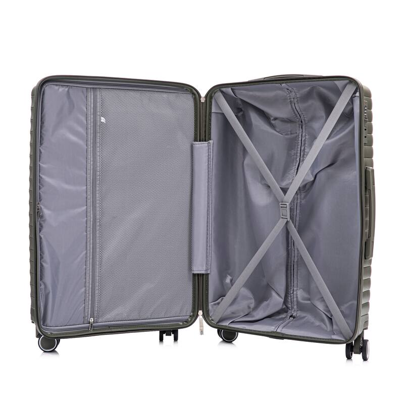 14IN 20IN 24IN 28IN 4 pcs/set in PP Spinner Wheel Luggage, Carry on Suitcase, Iron Pull Rod, Combination Password Lock