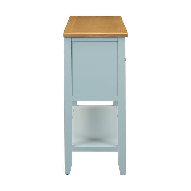 Elegant Storage Dresser with 4 Small Drawers and Bottom Shelf for Bedroom