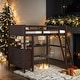 preview thumbnail 1 of 53, Full size Loft Bed with Drawers, Built-in Desk and Shelves, Espresso Espresso