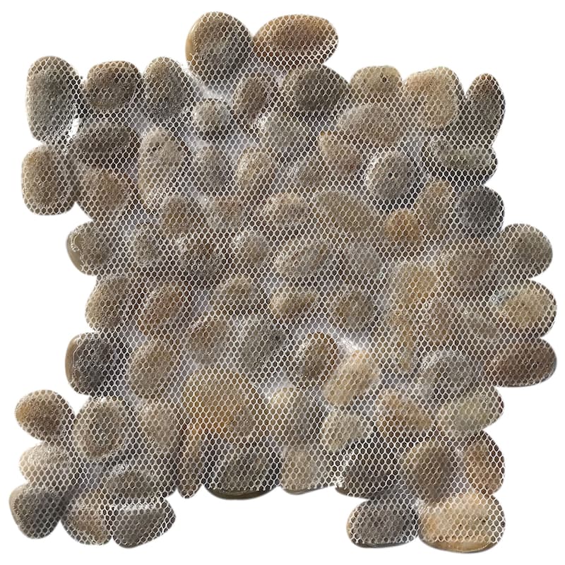 Canary Natural Stone Pebble Mosaic Tile