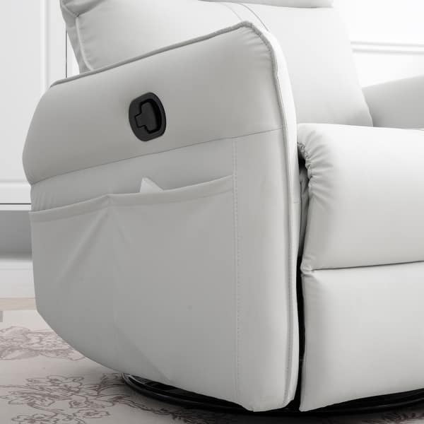 slide 2 of 9, Rocking Recliner Chair Light Gray